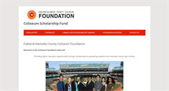 Desktop Screenshot of coliseumscholarshipfoundation.com