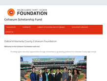 Tablet Screenshot of coliseumscholarshipfoundation.com